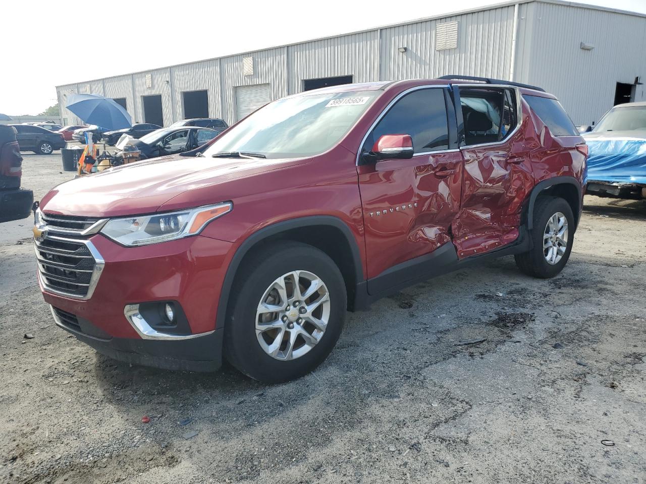 2020 Chevrolet Traverse Lt на продаже в Jacksonville, FL - Side