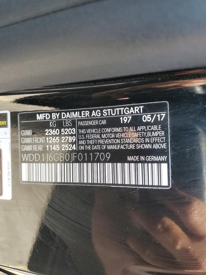 2018 Mercedes-Benz E 400 4Matic VIN: WDD1J6GB0JF011709 Lot: 60665975