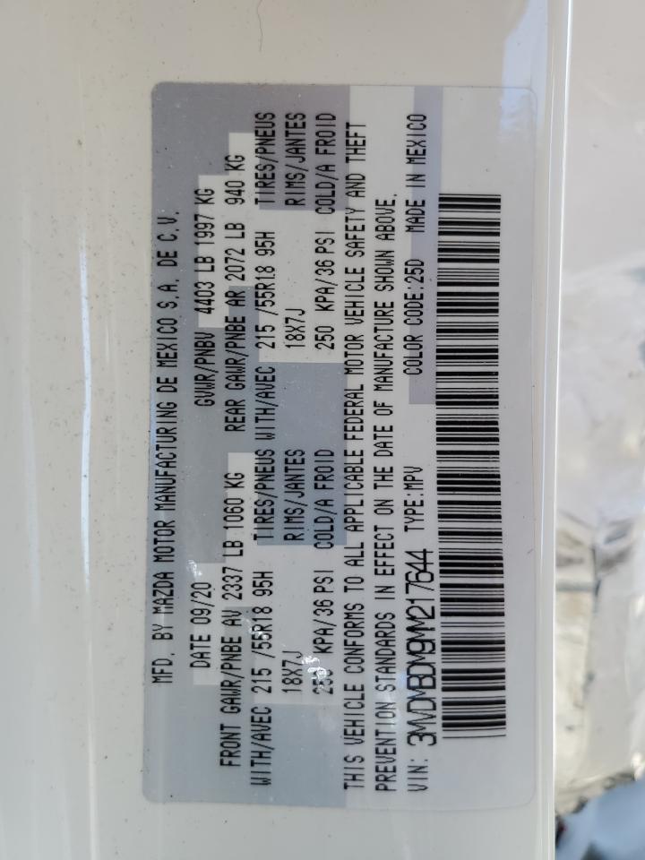 2021 Mazda Cx-30 Premium VIN: 3MVDMBDM9MM217644 Lot: 62267275