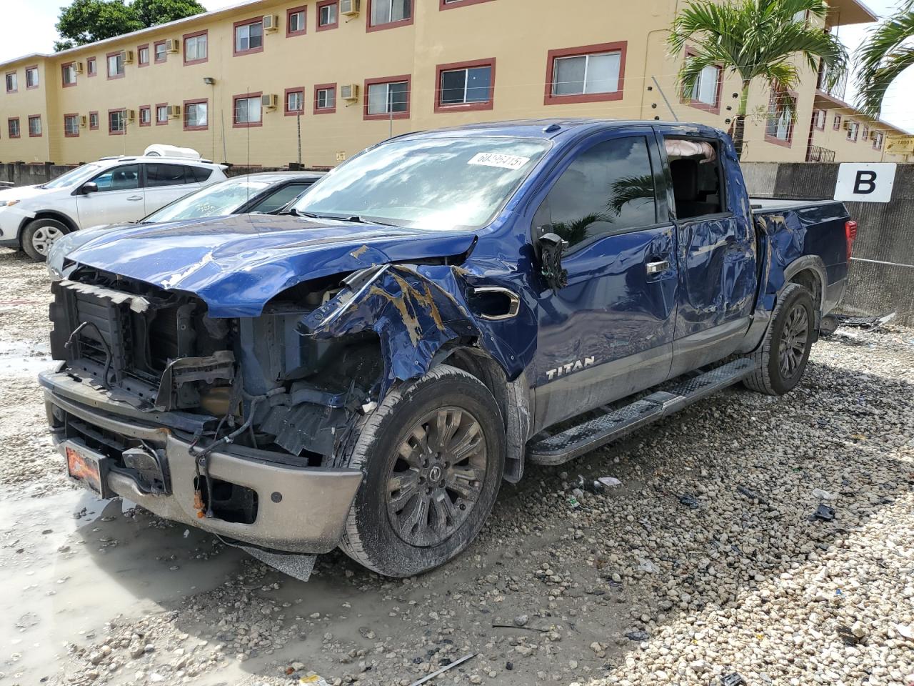 2017 Nissan Titan Sv იყიდება Opa Locka-ში, FL - Front End