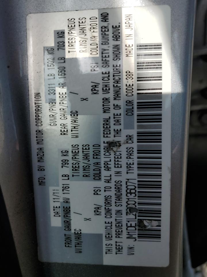 2012 Mazda Mazda2 VIN: JM1DE1LZ0C0136071 Lot: 61084355