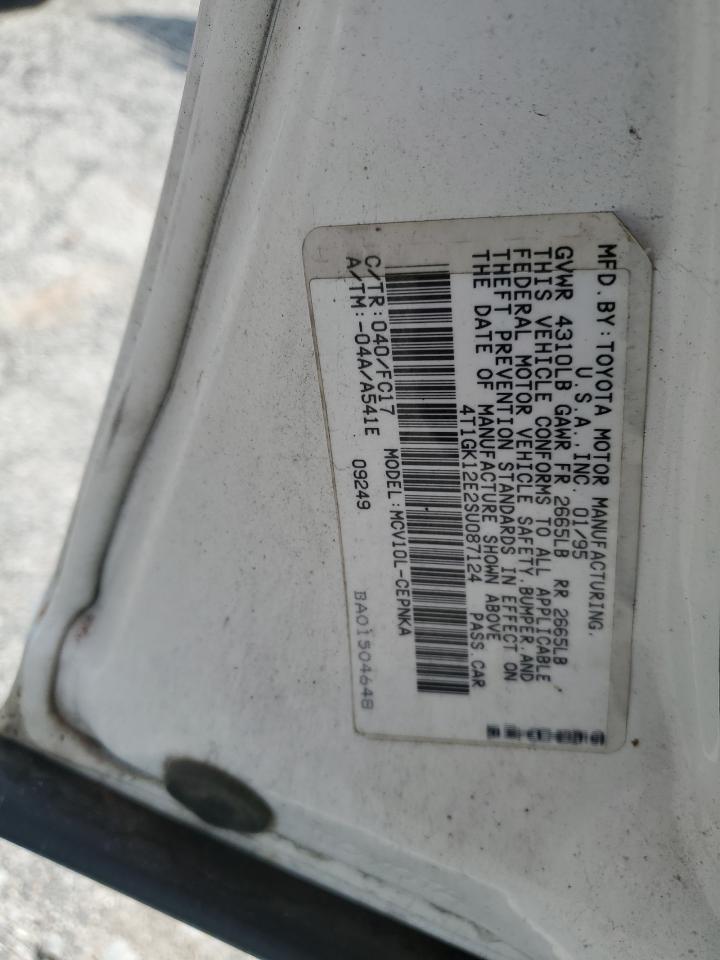 1995 Toyota Camry Le VIN: 4T1GK12E2SU087124 Lot: 61196345