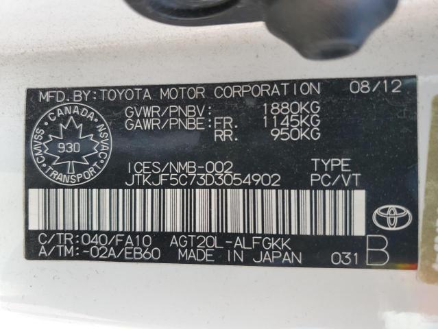 2013 TOYOTA SCION TC   