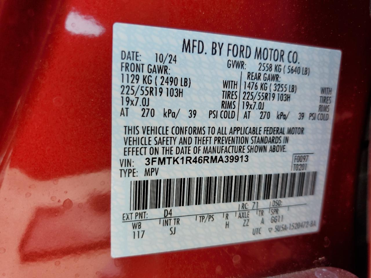 FORD MUSTANG 2024 VIN 3FMTK1R46RMA39913 photo 14