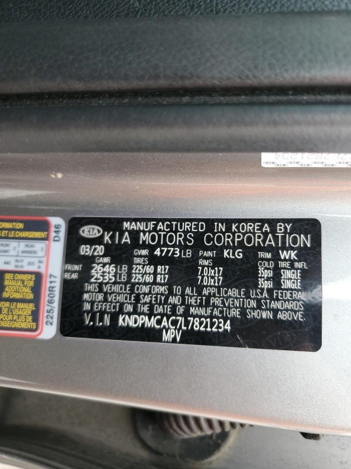 2020 Kia Sportage Lx VIN: KNDPMCAC7L7821234 Lot: 61783915