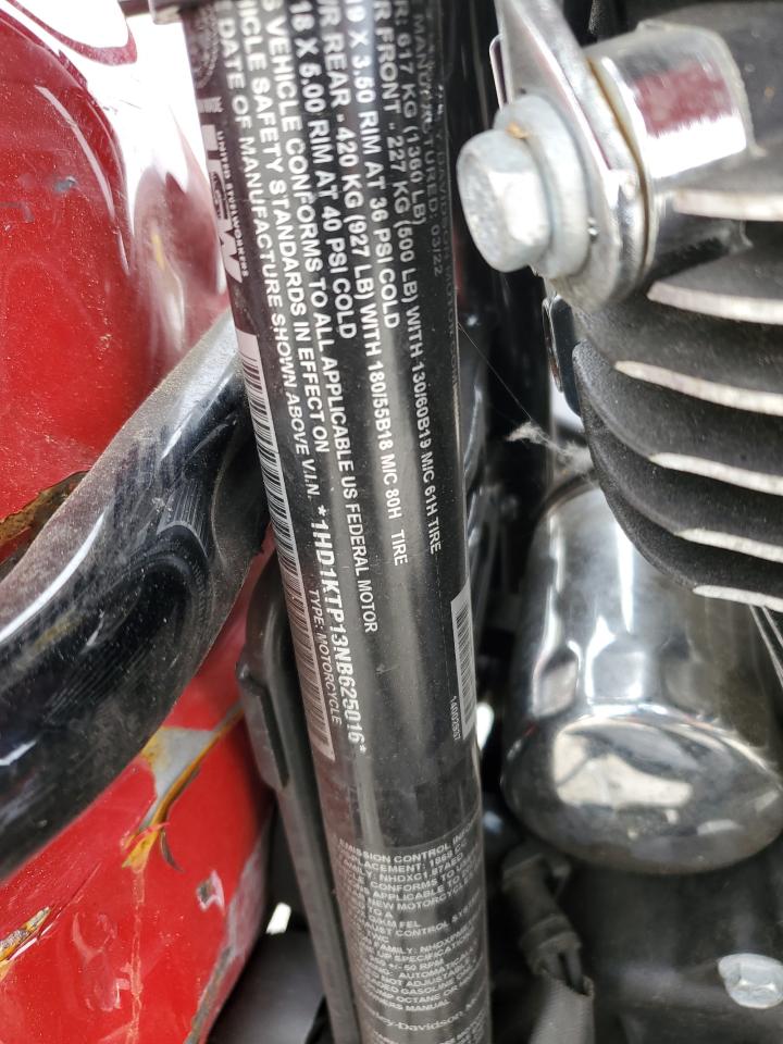 2022 Harley-Davidson Fltrxs VIN: 1HD1KTP13NB625016 Lot: 61153135