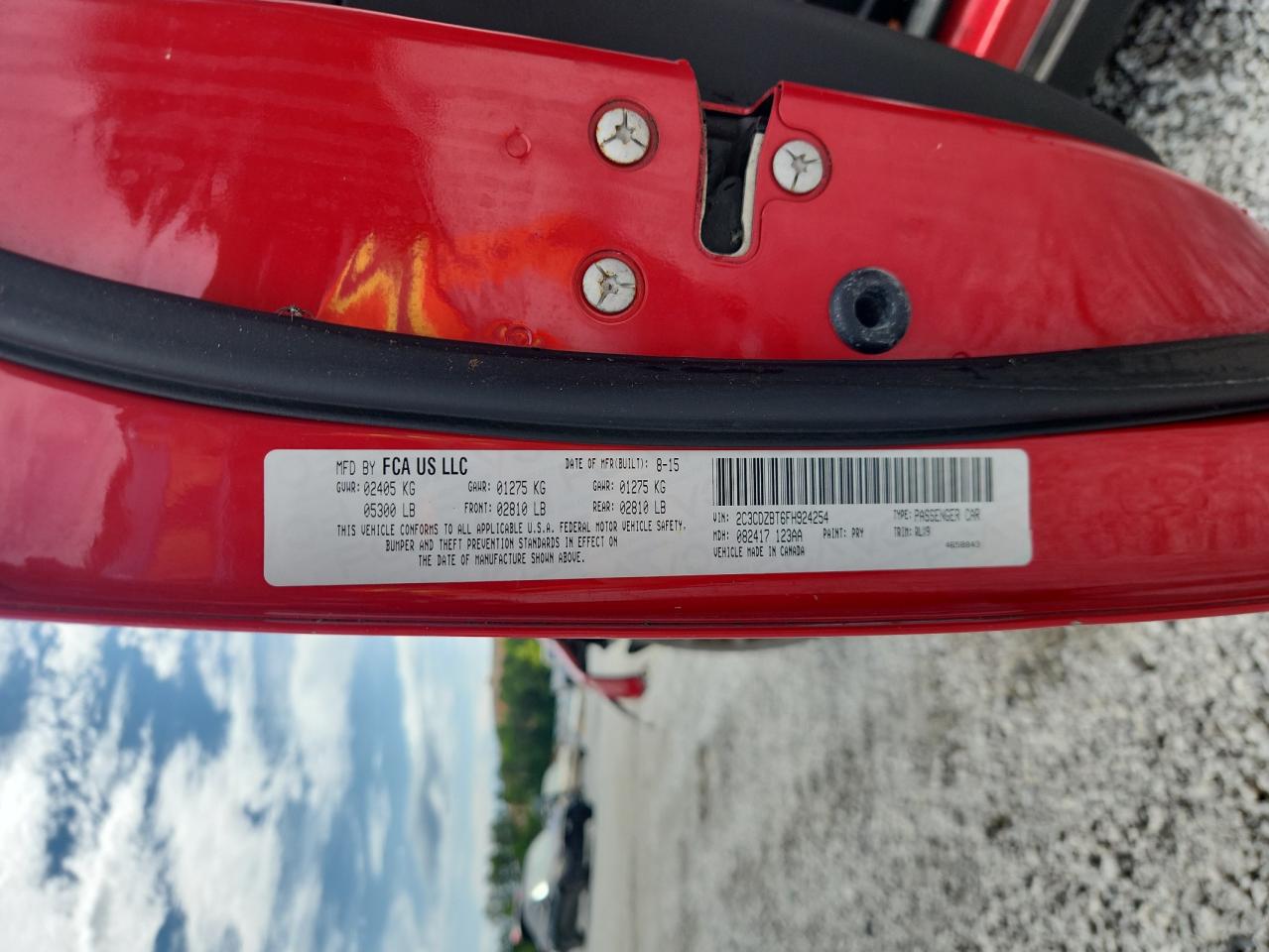 2015 Dodge Challenger Sxt Plus VIN: 2C3CDZBT6FH924254 Lot: 61768005