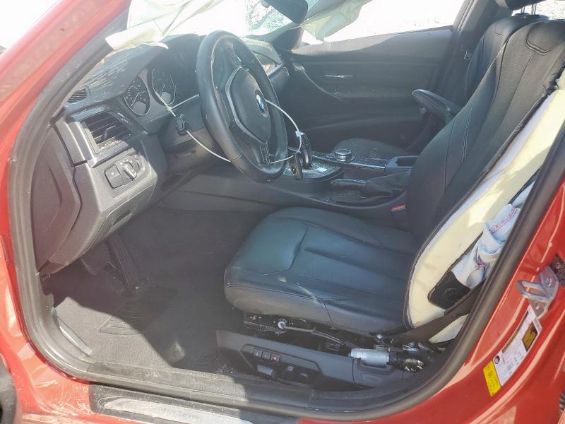  BMW 3 SERIES 2014 Czerwony
