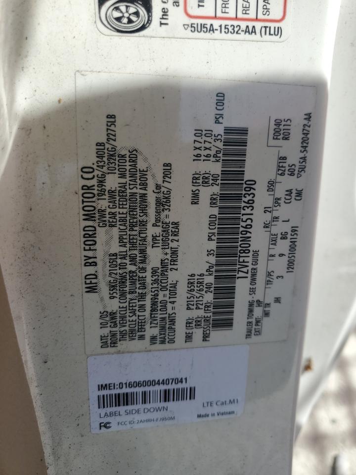 FORD ALL Models 2006 VIN 1ZVFT80N965136390 zdjęcie 13