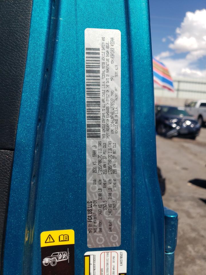 2020 Jeep Wrangler Unlimited Rubicon VIN: 1C4HJXFN6LW278527 Lot: 62541485