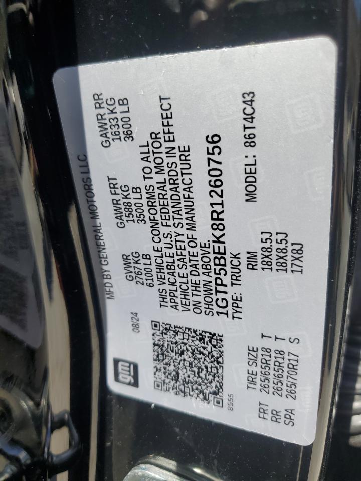 2024 GMC Canyon Elevation VIN: 1GTP5BEK8R1260756 Lot: 61829765