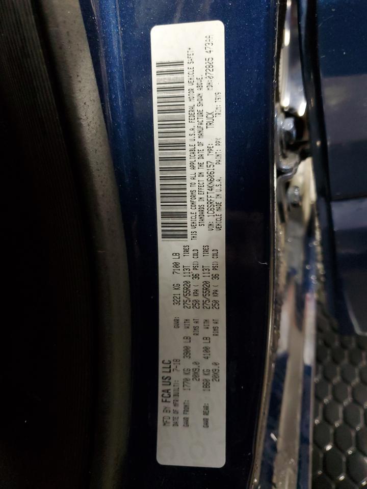 2019 Ram 1500 Big Horn/Lone Star VIN: 1C6SRFFT4KN606157 Lot: 60268445