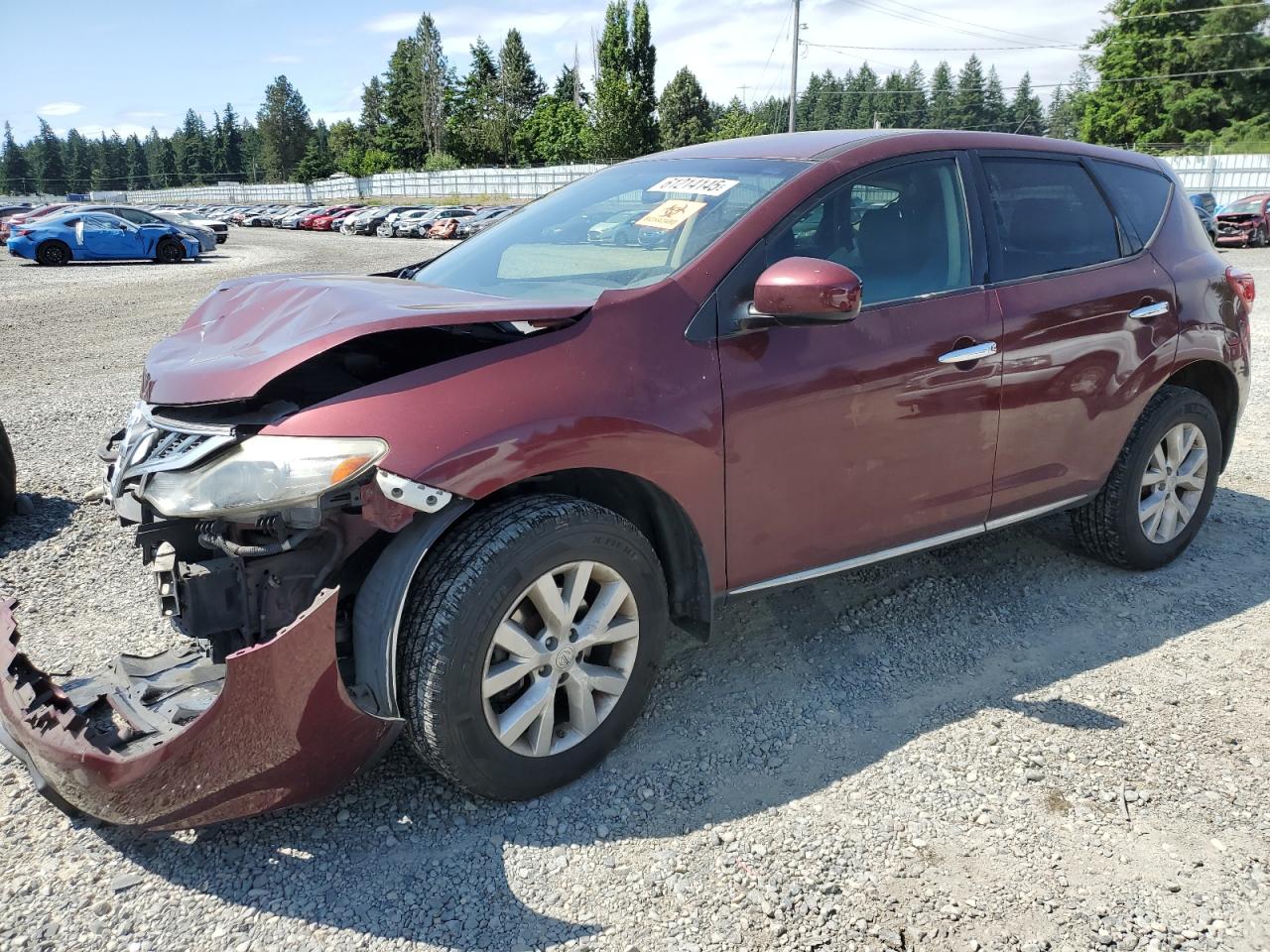 2012 Nissan Murano S იყიდება Graham-ში, WA - Front End