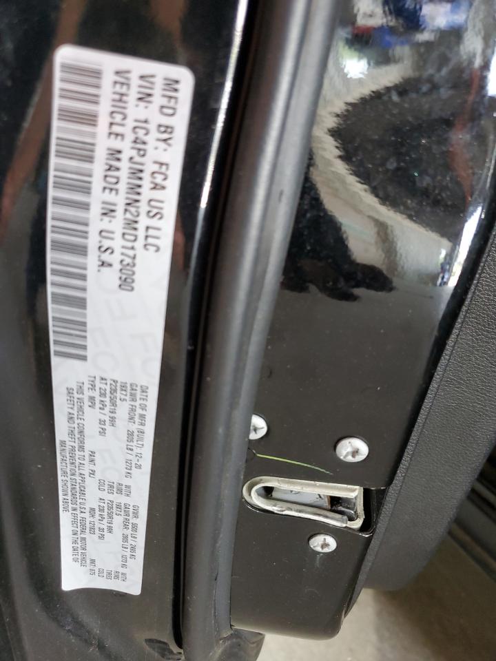 2021 Jeep Cherokee Latitude Lux VIN: 1C4PJMMN2MD173090 Lot: 62031405