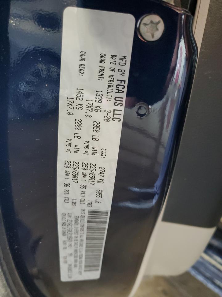 2020 Chrysler Pacifica Touring VIN: 2C4RC1FG0LR195603 Lot: 62296255