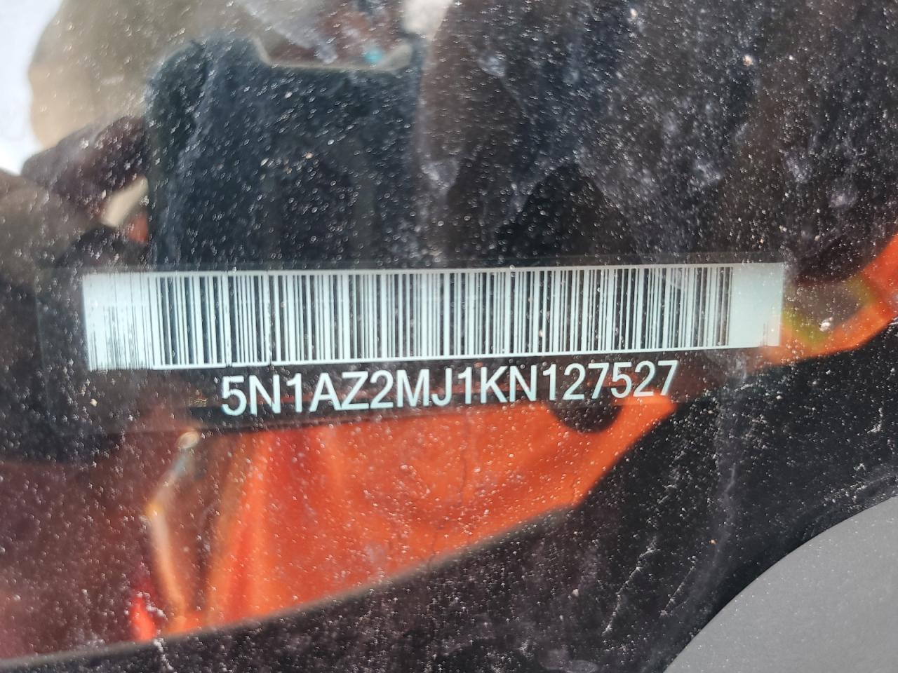 2019 Nissan Murano S VIN: 5N1AZ2MJ1KN127527 Lot: 62299685