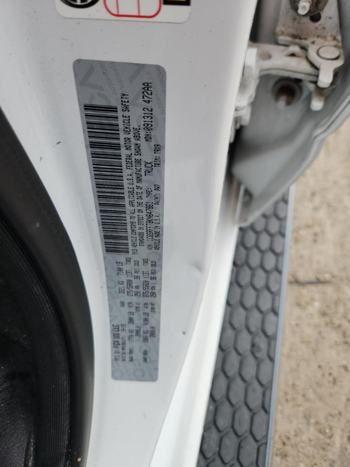 2019 Ram 1500 Big Horn/Lone Star VIN: 1C6SRFFT8KN647861 Lot: 62481195