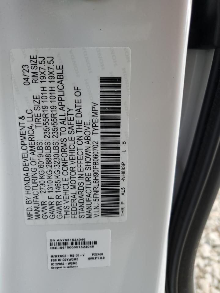HONDA ODYSSEY 2023 VIN 5FNRL6H90PB060702 zdjęcie 13