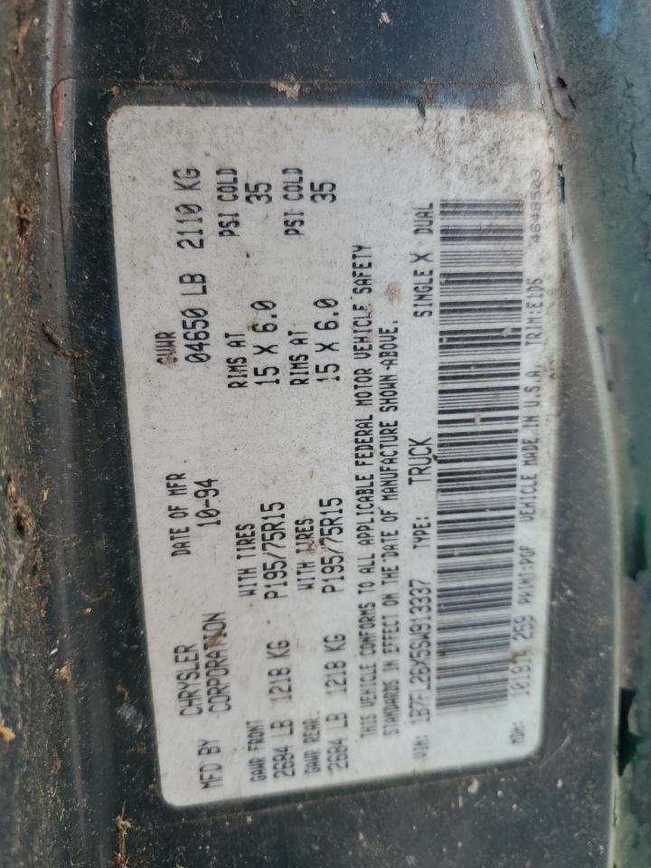 1995 Dodge Dakota VIN: 1B7FL26X5SW913337 Lot: 62380125