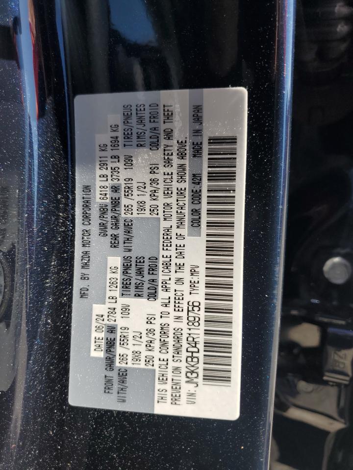 2024 Mazda Cx-90 Preferred VIN: JM3KKBHD4R1189756 Lot: 61206415