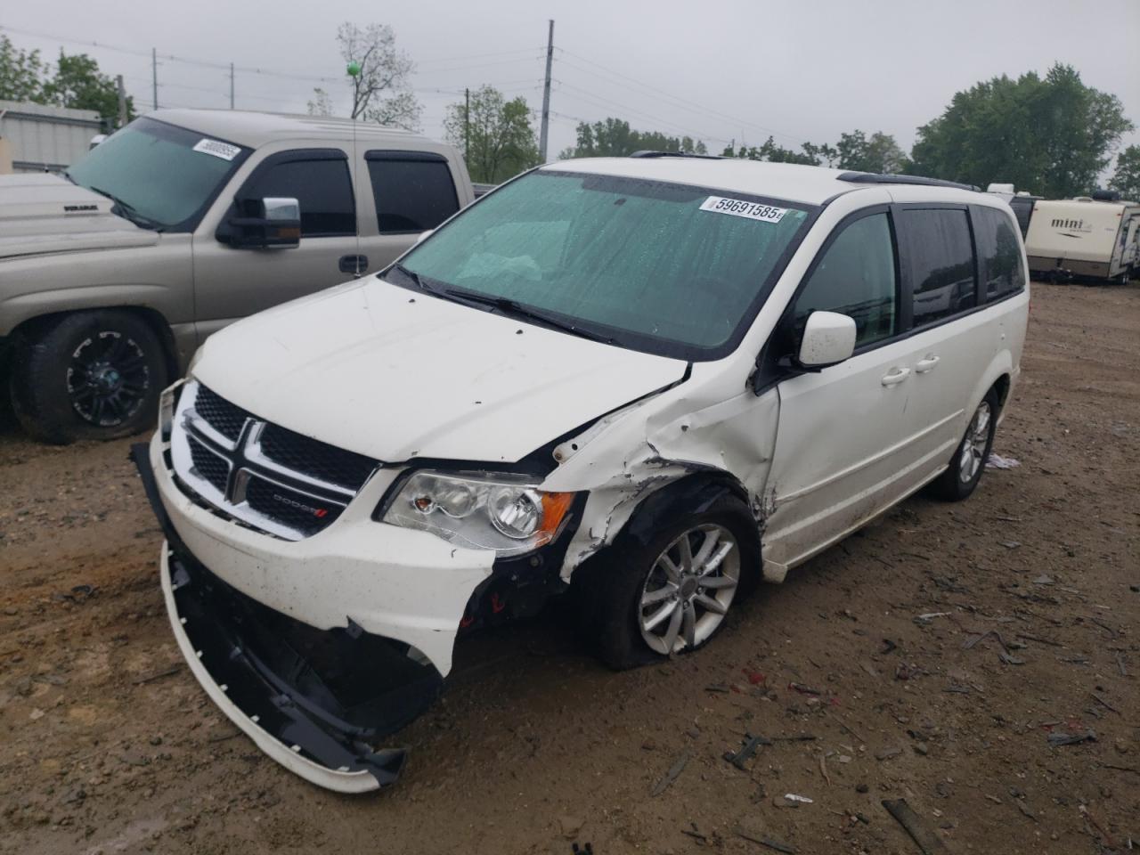 2013 Dodge Grand Caravan Sxt იყიდება Lansing-ში, MI - Front End