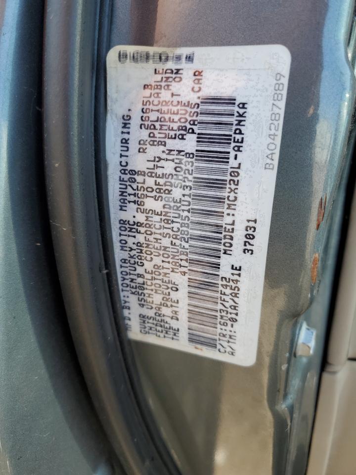 2001 Toyota Avalon Xl VIN: 4T1BF28B51U137238 Lot: 61262895