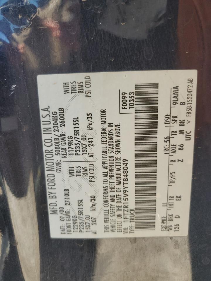 FORD RANGER 2000 VIN 1FTZR15V9YTB48049 photo 13