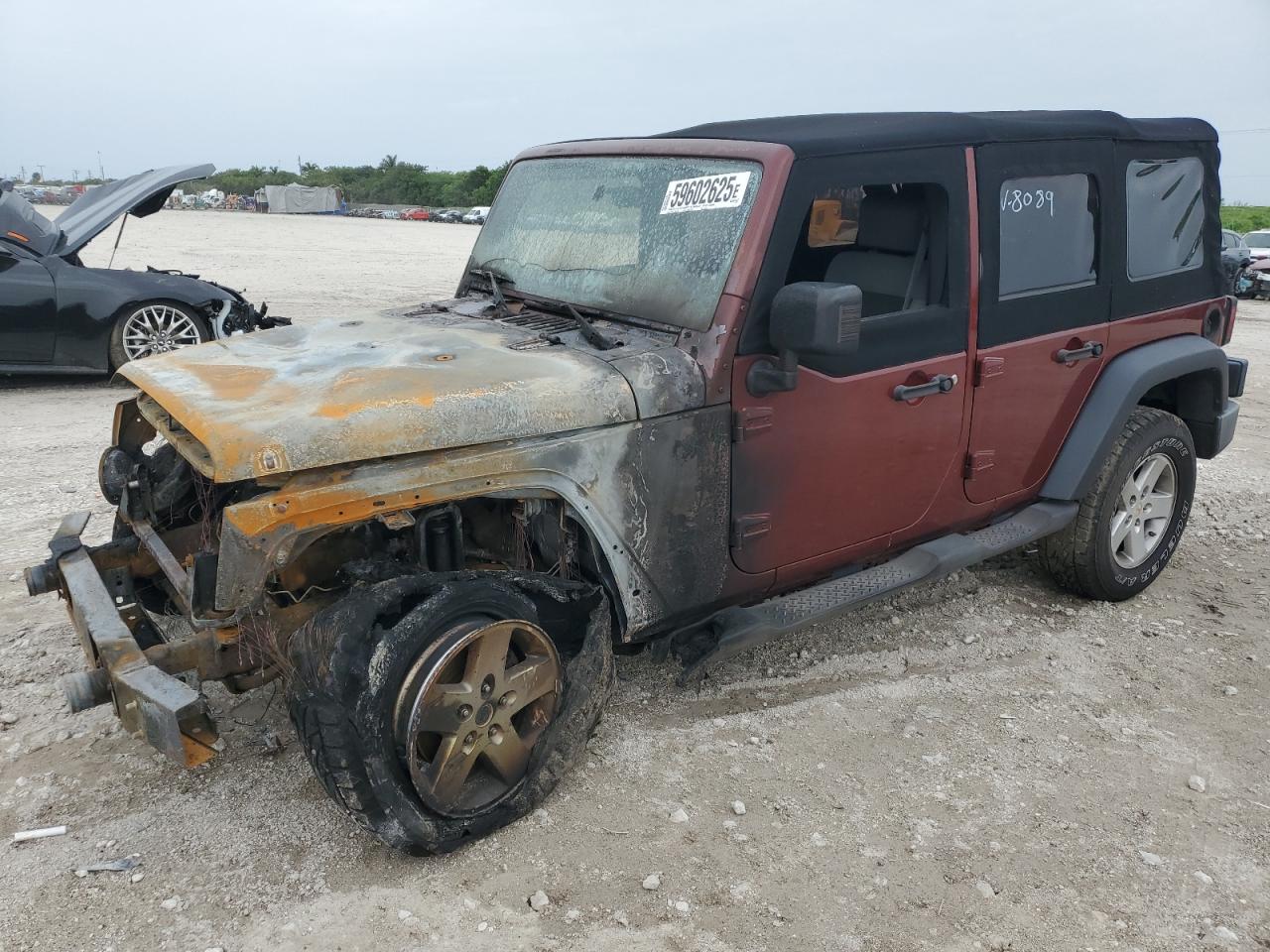 2008 Jeep Wrangler Unlimited X на продаже в West Palm Beach, FL - Burn - Engine