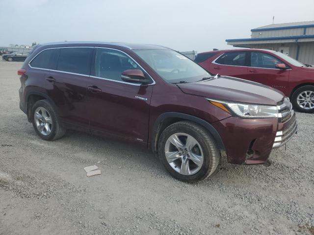  TOYOTA HIGHLANDER 2017 Бургунди