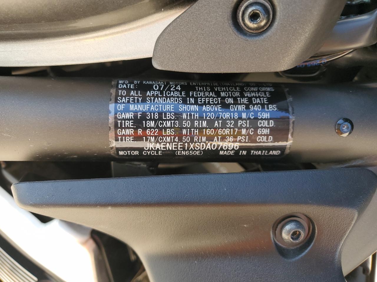 jkaenee1xsda07696 JKAENEE1XSDA07696 2025 Kawasaki En650 E