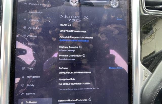 Parquets TESLA MODEL X 2016 Blue