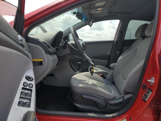 HYUNDAI ACCENT 2017 Czerwony