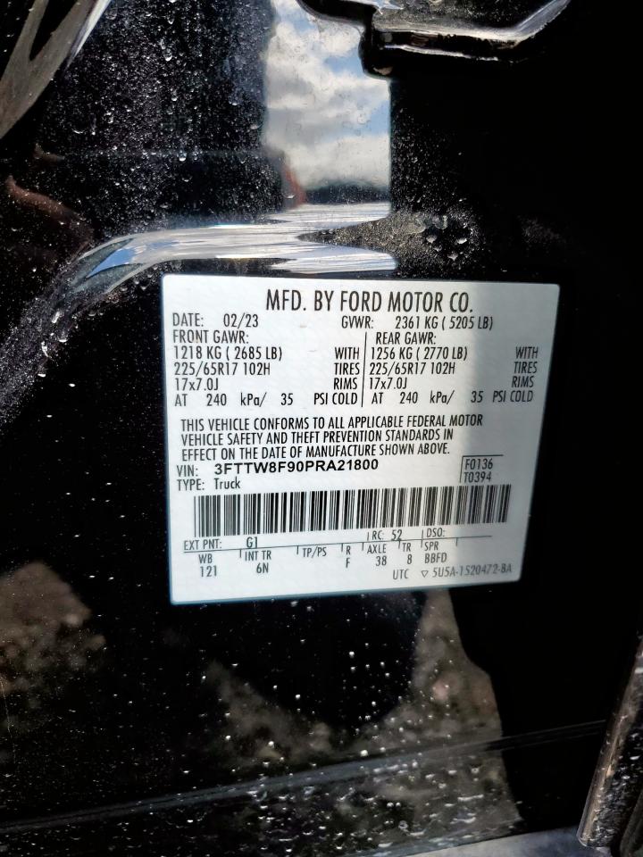 2023 Ford Maverick Xl VIN: 3FTTW8F90PRA21800 Lot: 62731535