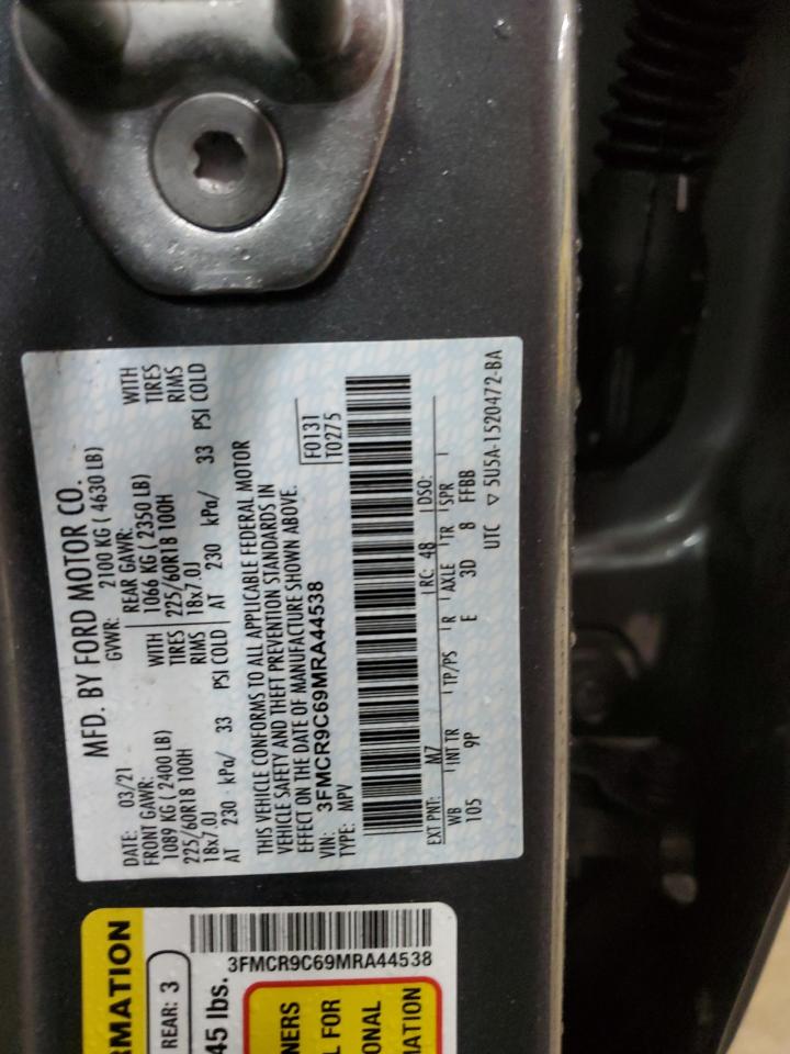 2021 Ford Bronco Sport Outer Banks VIN: 3FMCR9C69MRA44538 Lot: 60642715