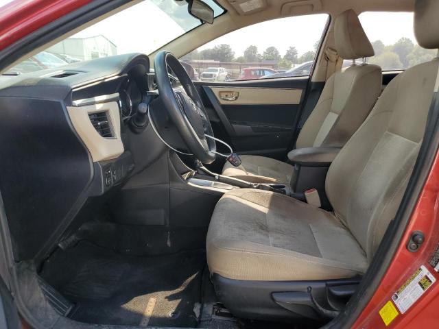  TOYOTA COROLLA 2016 Красный