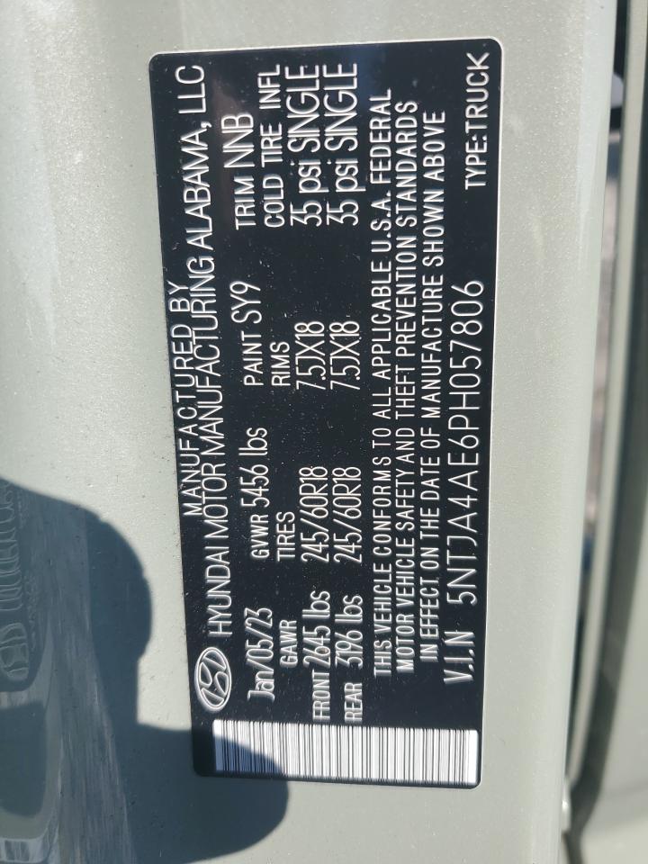 2023 Hyundai Santa Cruz Se VIN: 5NTJA4AE6PH057806 Lot: 61588465