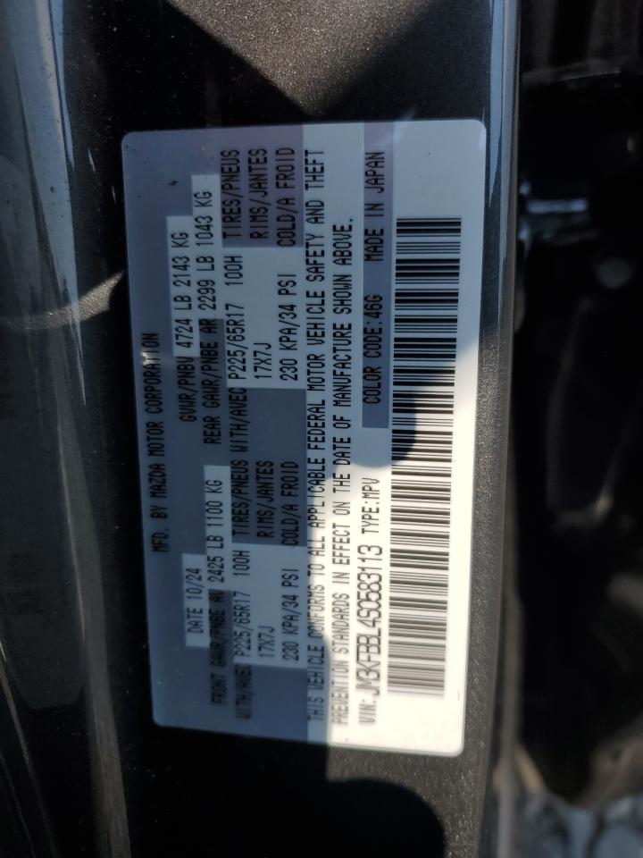 2025 Mazda Cx-5 Select VIN: JM3KFBBL4S0583113 Lot: 62649535