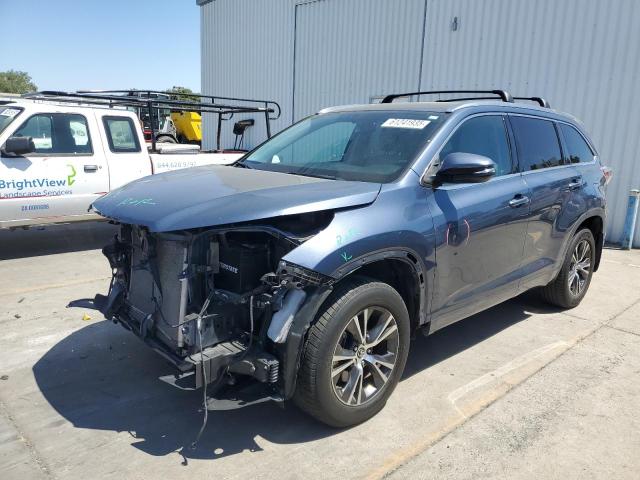  TOYOTA HIGHLANDER 2016 Granatowy