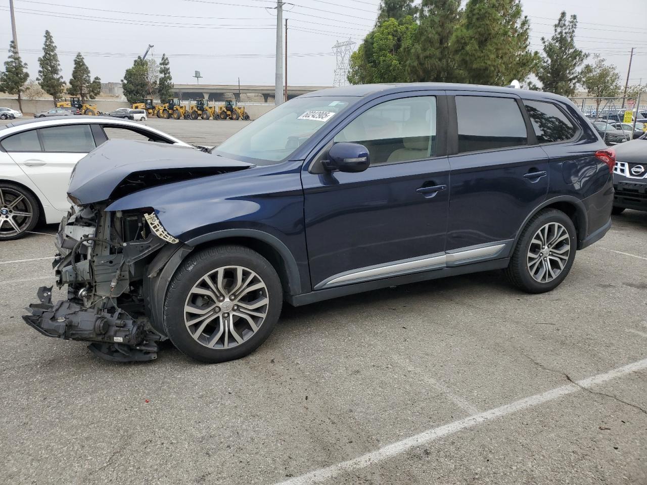 2017 Mitsubishi Outlander Se на продаже в Rancho Cucamonga, CA - Front End