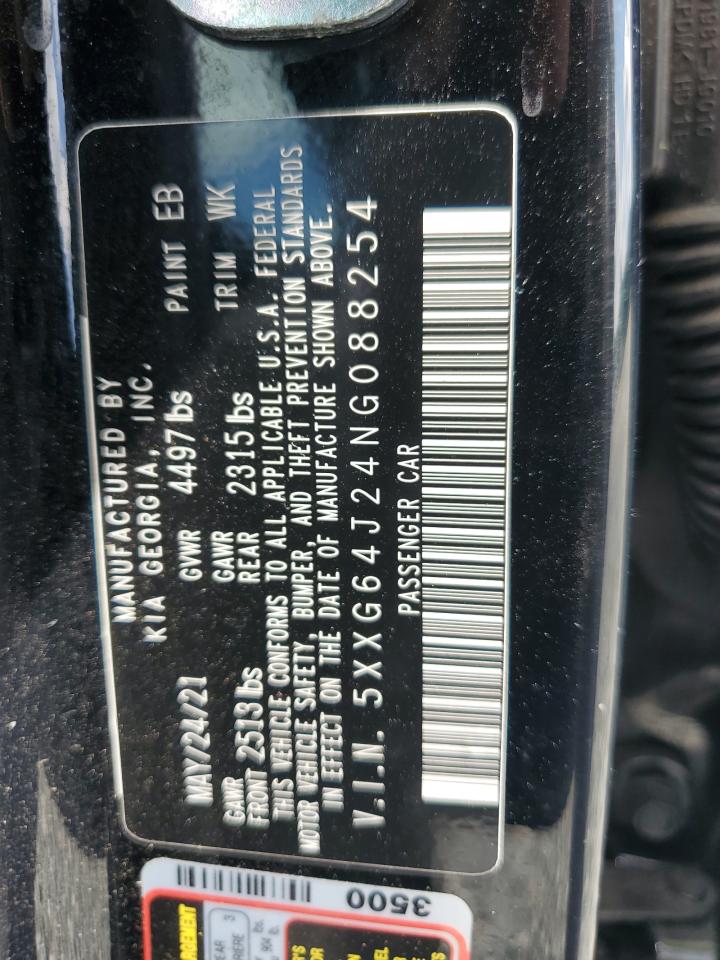 2022 Kia K5 Gt Line VIN: 5XXG64J24NG088254 Lot: 61209385