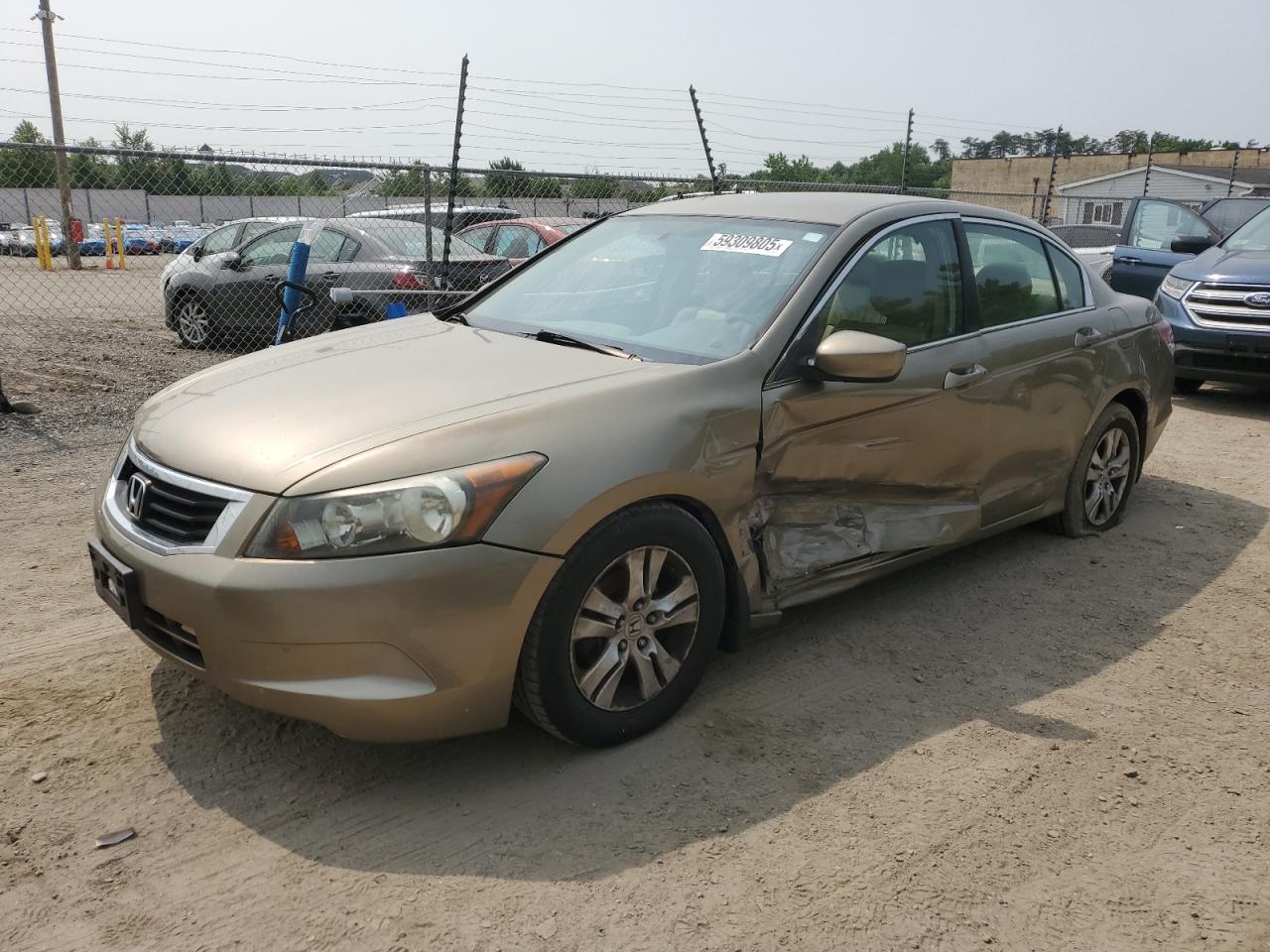 2008 Honda Accord Lxp იყიდება Laurel-ში, MD - Side