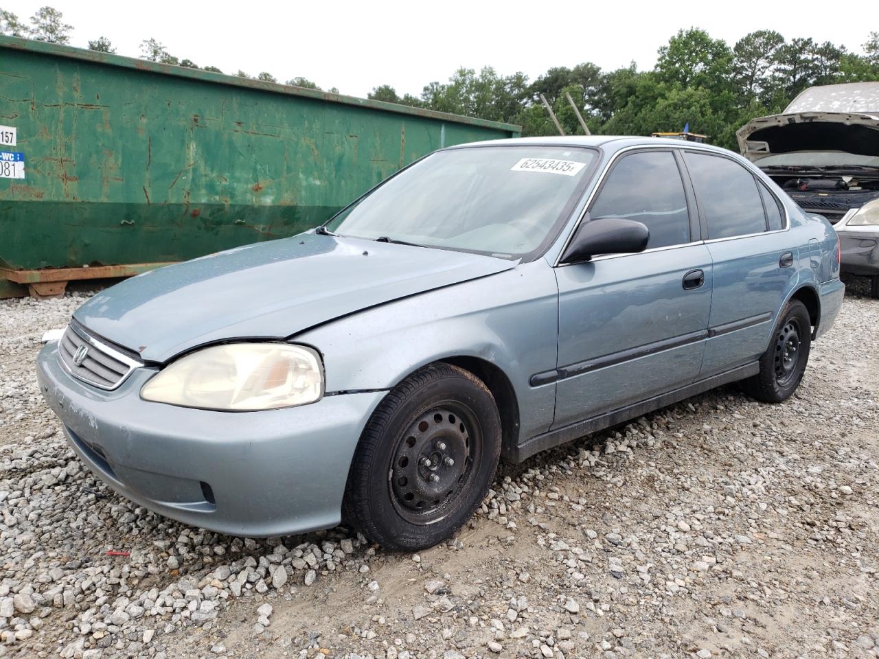 HONDA CIVIC 2000 VIN 1HGEJ6675YL038622
