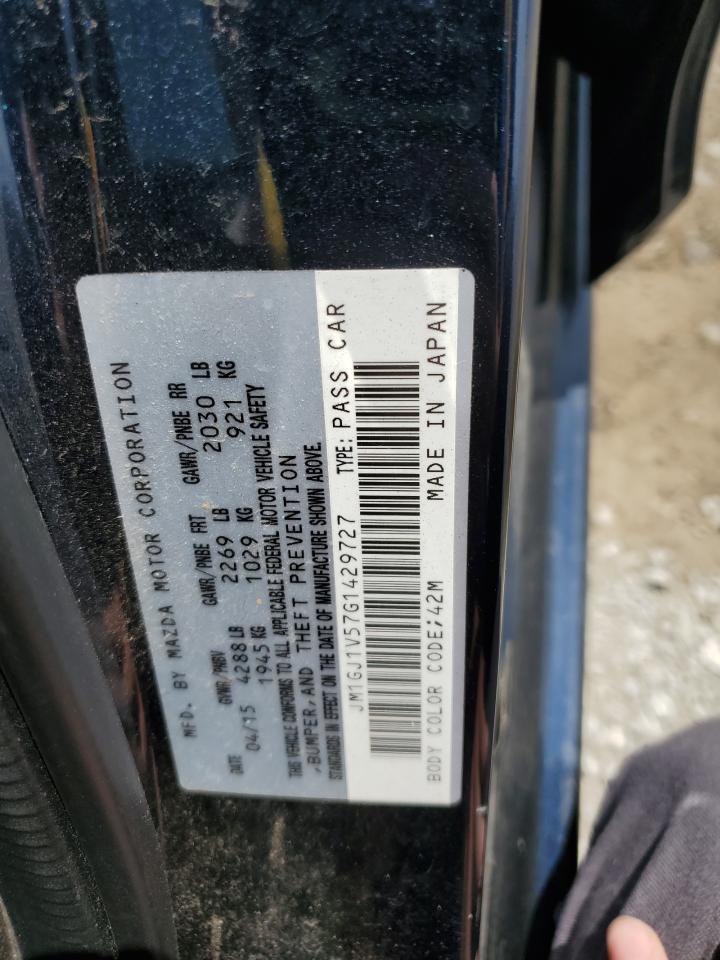 2016 Mazda 6 Touring VIN: JM1GJ1V57G1429727 Lot: 62464145