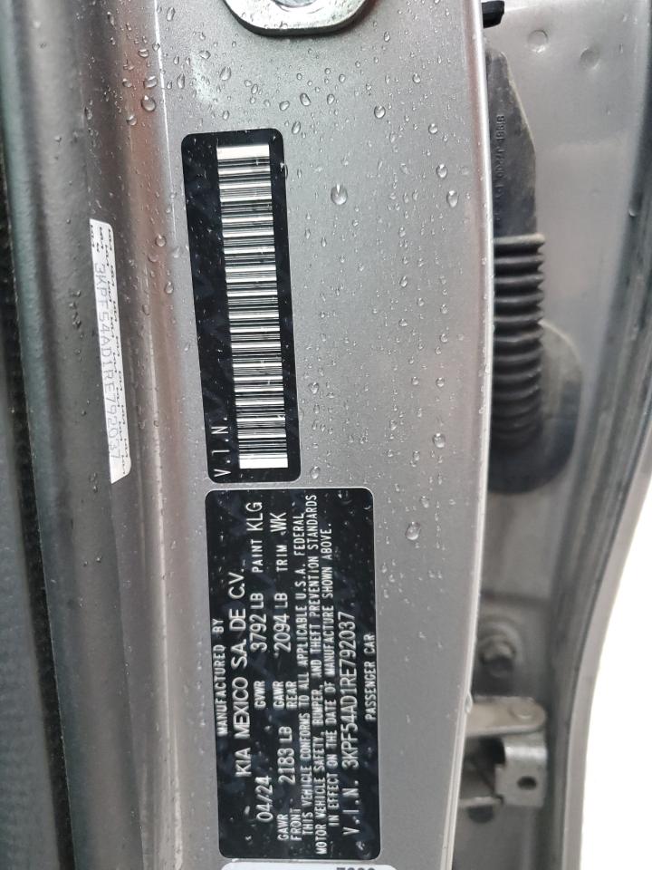 KIA FORTE 2024 VIN 3KPF54AD1RE792037 zdjęcie 13