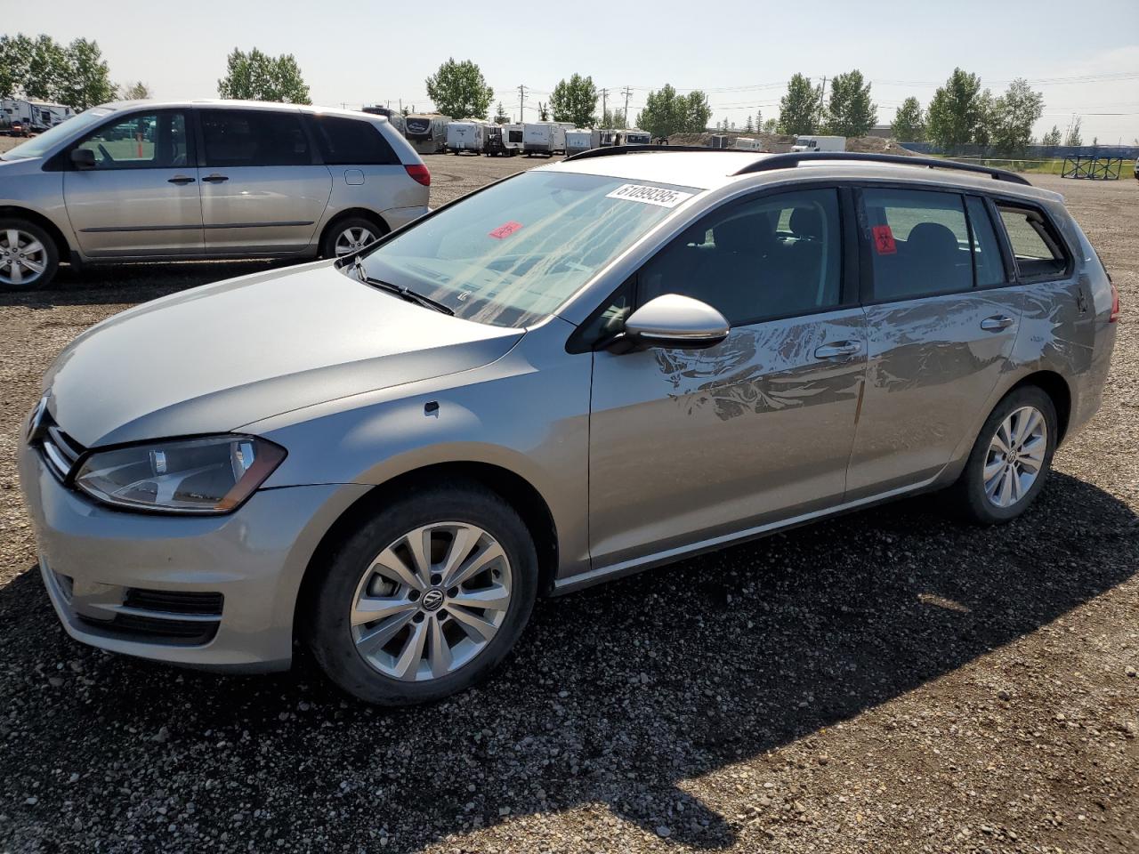 2017 Volkswagen Golf Sportwagen S de vânzare în Rocky View County, AB - Hail