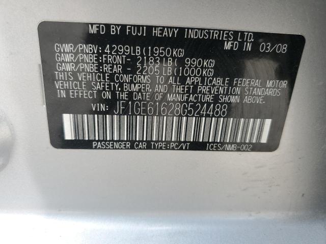2008 SUBARU IMPREZA 2.5I
