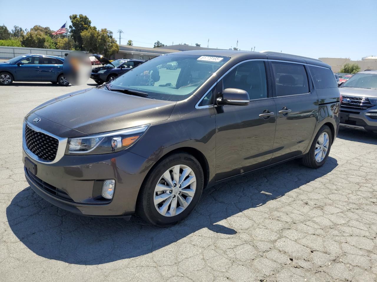 2015 Kia Sedona Ex იყიდება Martinez-ში, CA - Mechanical
