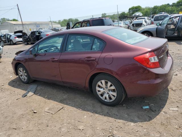  HONDA CIVIC 2012 Burgundy