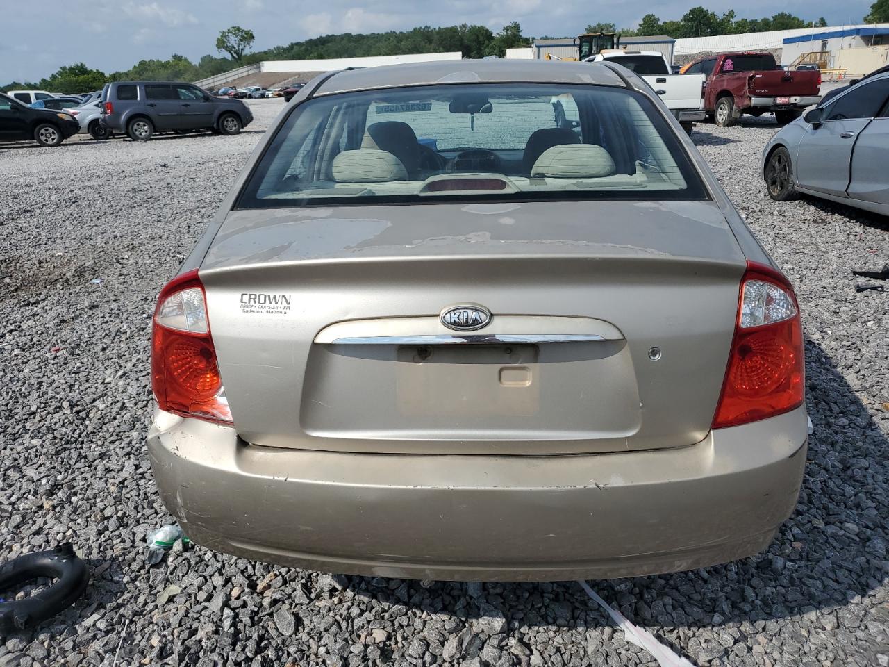 2006 Kia Spectra Lx VIN: KNAFE121865283747 Lot: 62387455