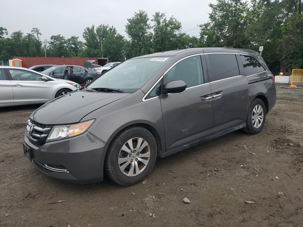 2015 Honda Odyssey Exl na sprzedaż w Baltimore, MD - Side